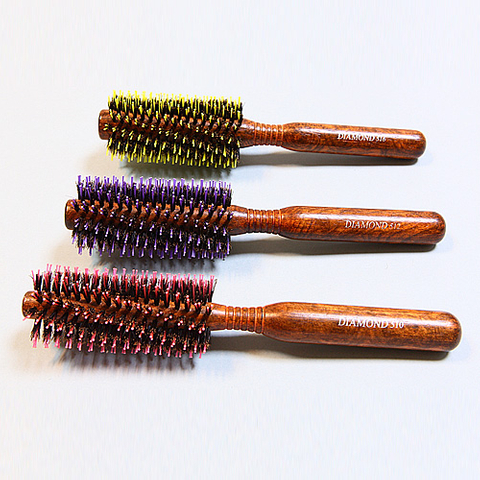 Professional Hair Brush with Bristle Pin, Anti-Static Brush, Hair Salon Brush, Wooden Handle Hair Brush