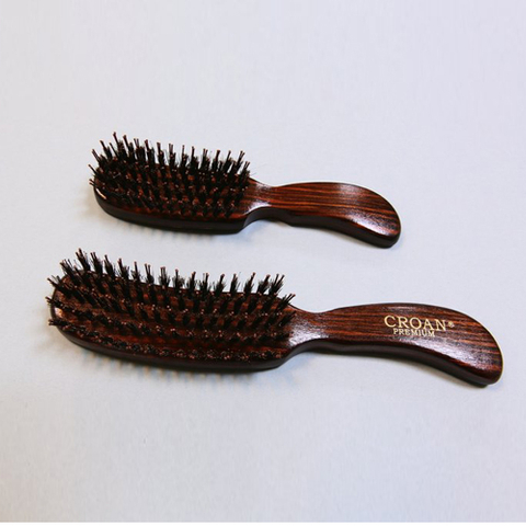 Professional Hair Brush Nylon Styling Pins, Hair Salon Brush, Wooden Handle Hair Brush