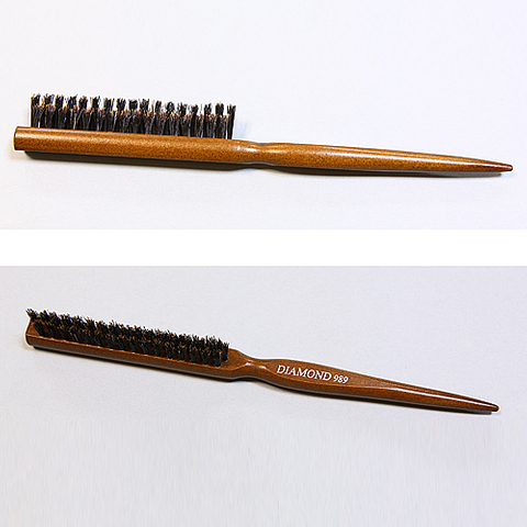 Professional Hair Brush 3-Lines Bristle Pin, Wooden Handle Hair Brush, Hair Salon Brush