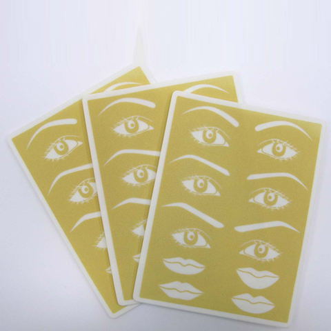 Eyebrow And Lip Tattoo Practice Sponge Pad, Permanent Makeup Practice Materials