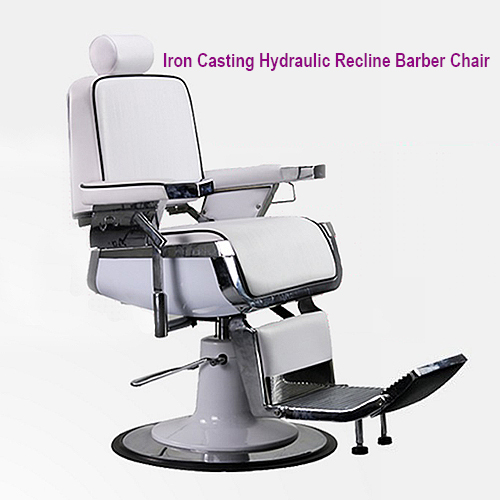 Luxury Iron Casting Hydraulic Recline Barber Chair, Luxury Hydraulic Recline Barber Chair