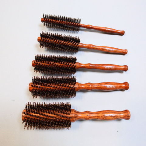 Professional Hair Brush, Brush Nylon Pin with Bristle Pin, Wooden Handle Hair Brush, Hair Salon Brush