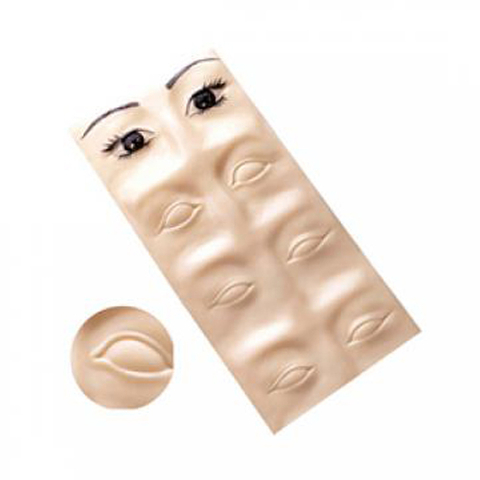 3D Eyebrow Makeup Practice Pad, Permanent Makeup Practice Materials, Tattoo Disposable Needle Series, 3D rubber practice pad