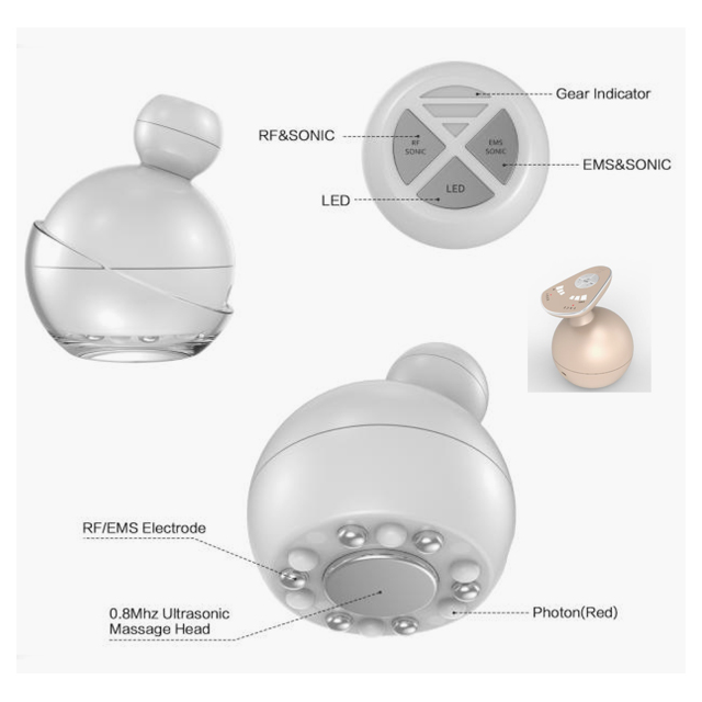 Beauty and Slimming Machine, Portable Multi-Function Beauty Machine