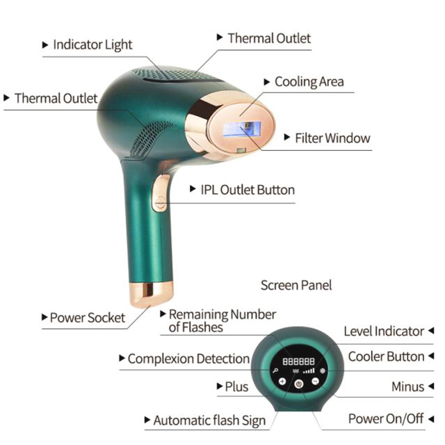 Cooling Hair Removal Device